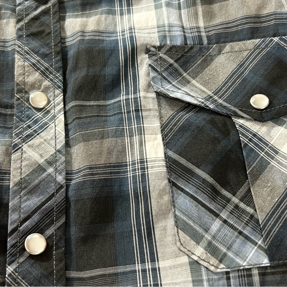 𝅺COEVALS Club Men's Western Cowboy Pearl Snap Button Shirt Long Sleeve XL - Picture 4 of 8